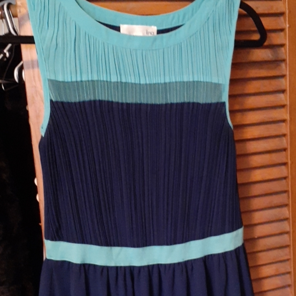 👗💙Navy blue and light blue sheer dress💙👗 - Picture 3 of 5